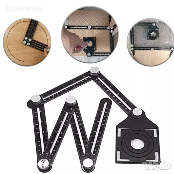 Регулируема линия с шаблон ъгломер, снимка 1