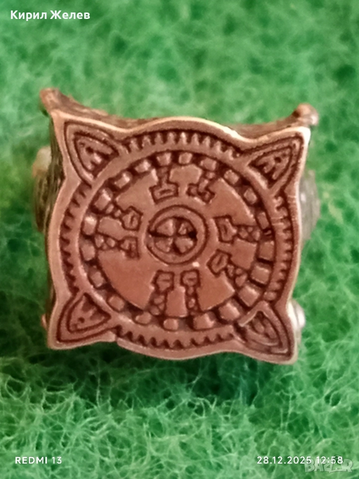 Авторски сребърен пръстен фентъзи дизайн майсторска изработка 48666, снимка 1