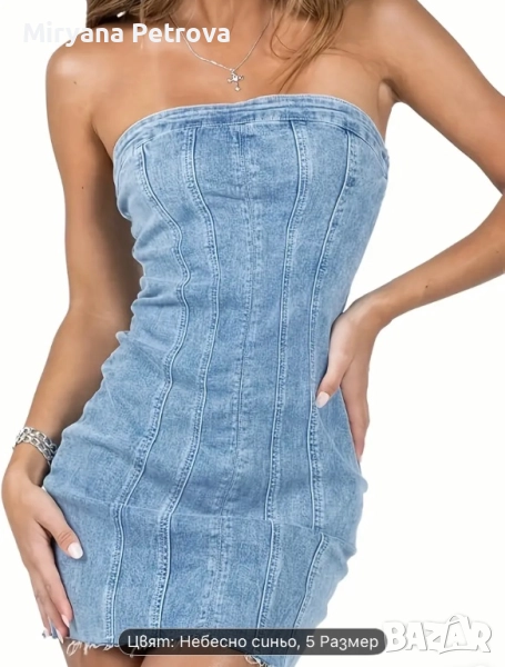 Дънкова рокля, снимка 1