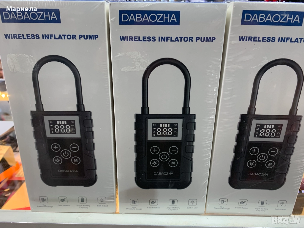 Безжичен Компресор 150Psi , 6000mAh, снимка 1