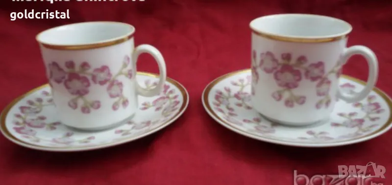  Стар порцелан Чехословакия чашки за кафе , снимка 1