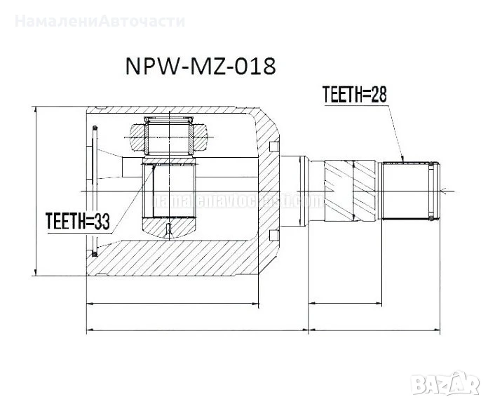 Предно ляво вътрешно каре GF0922620 NPWMZ018 Mazda 6, снимка 1