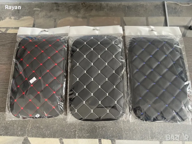 Универсален кожен калъф подложка за подлакътник на автомобил, снимка 1