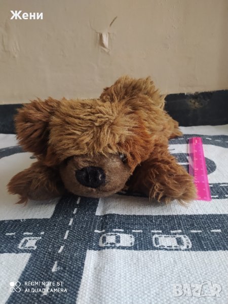 Легнало плюшено мече, около 40 см, снимка 1
