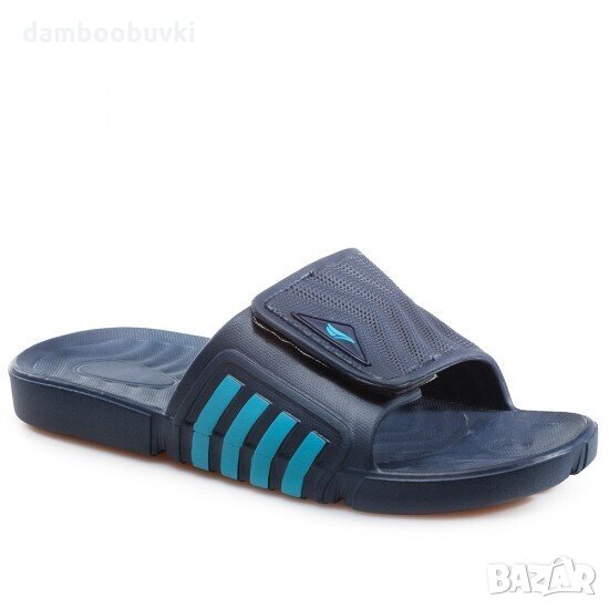 Мъжки гумени чехли Grand Attack синьо и черно 41/45, снимка 1