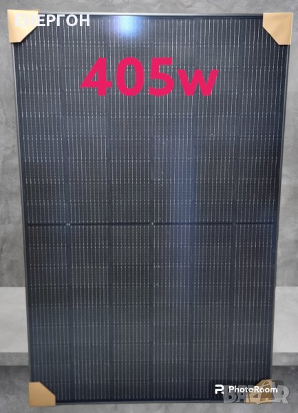 405w Високоефективен Фотоволтаичен панел ЧЕРНА РАМКА черна подложка изцяло черен, снимка 1
