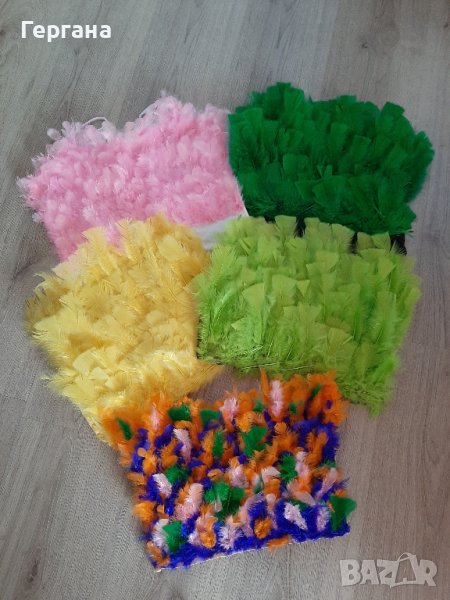 топ бюстиета с естествени пера , снимка 1