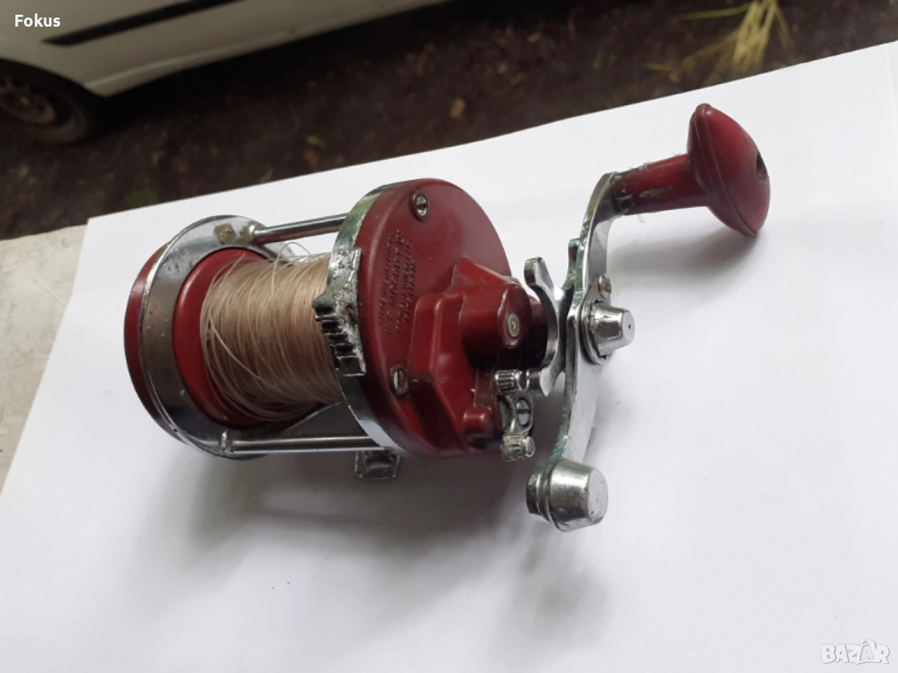 Стара английска макара за морски риболов - K.P. Morritt, снимка 1