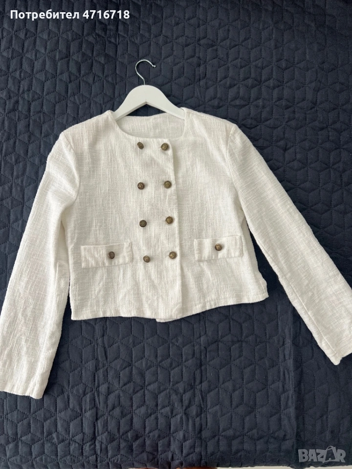 Бяло яке. Стилно, класическо., снимка 1