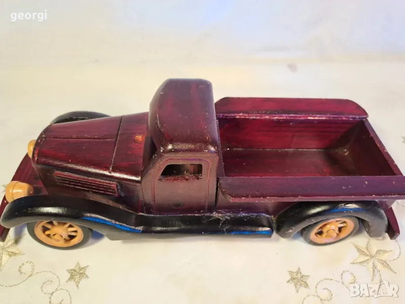 ретро дървена играчка комион 14/1, снимка 1