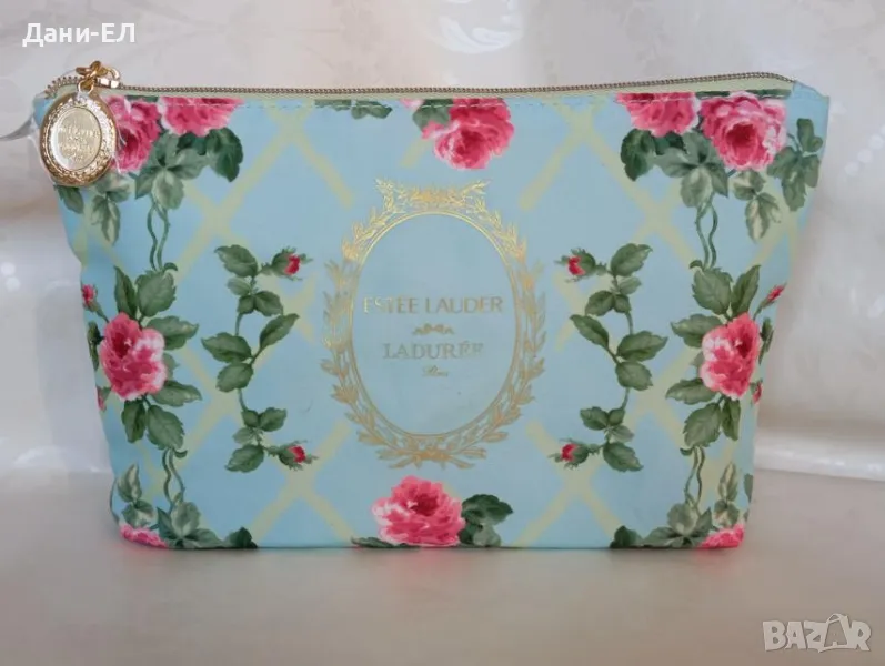 Estee Lauder Прекрасен козметичен несесер – зелен на рози, снимка 1