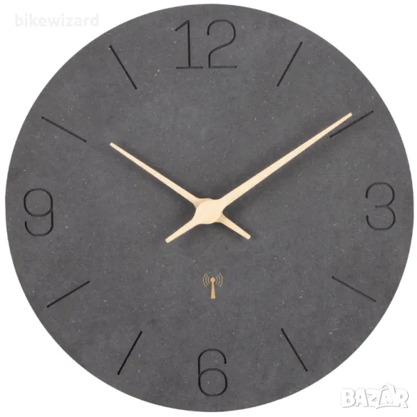 ACCSHINE Стенен часовник от дърво с радиосверяване и безшумен механизъм НОВ, снимка 1