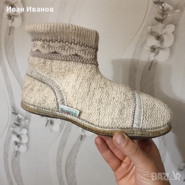 домашни чехли/терлици от варена вълна WESENJAK размер 39-40-41, снимка 1