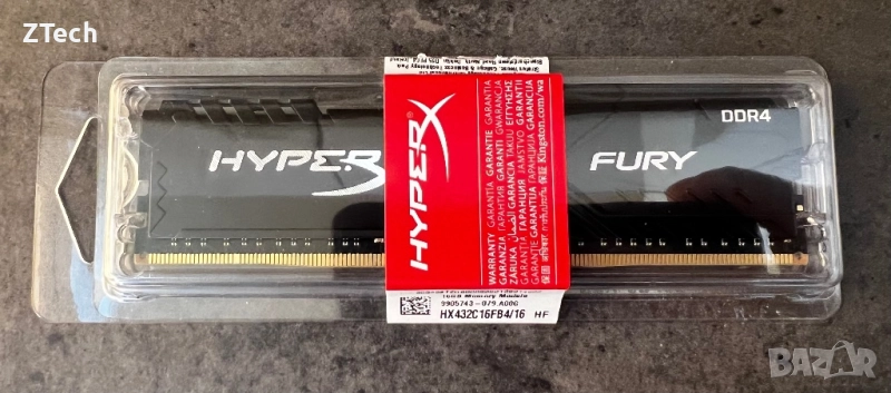 Kingston Fury HyperX 16GB 3200MHz DDR4 Ram Памет, снимка 1