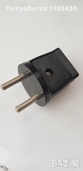 Щепсел бакелитов нов български , снимка 1