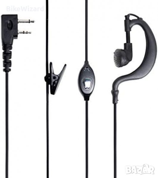 PNI HS82  слушалка  с микрофон за радиостанции и два размера накрайник  НОВА , снимка 1