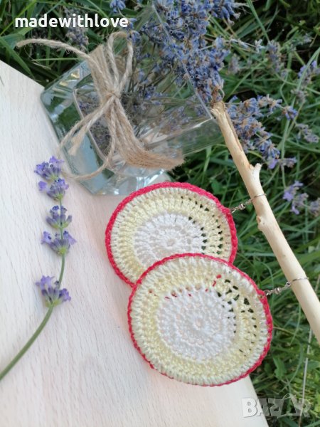 Ръчно изработени обеци плетиво, снимка 1