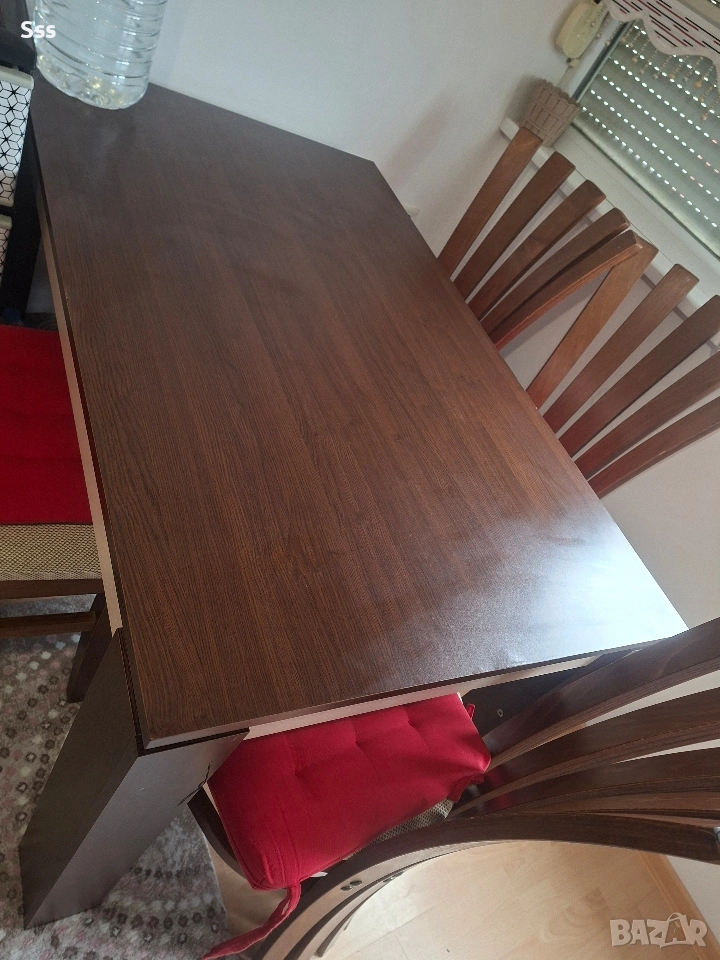 Кухненска маса със 4 стола 80х130х75см, снимка 1