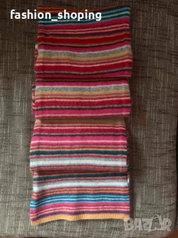 Пъстър шал вълна и ангора, снимка 6 - Шалове - 50219554