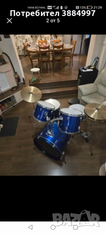  Сет барабани, снимка 3 - Ударни инструменти - 52632434