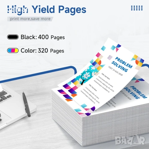 Мастилени касети 545XL 546XL, резервни за Canon Pixma (1 черна, 1 цветна), снимка 3 - Консумативи за принтери - 53607150