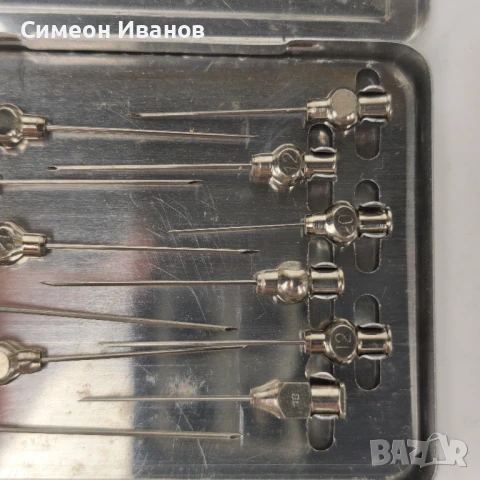 Стари игли за спринцовка Injekta Германия 12 броя #5963, снимка 4 - Други ценни предмети - 50473751