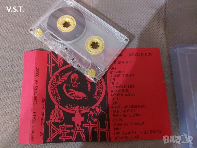 Napalm Death - Corridors Of Blood - Live 1992 - Bootleg, снимка 2 - Аудио касети - 52867635