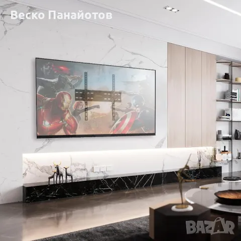 Стенна скоба за телевизор GRIFEMA GB1004-2 за 26-65 инча, наклонена и универсална скоба за телевизор, снимка 2 - Телевизори - 49466524