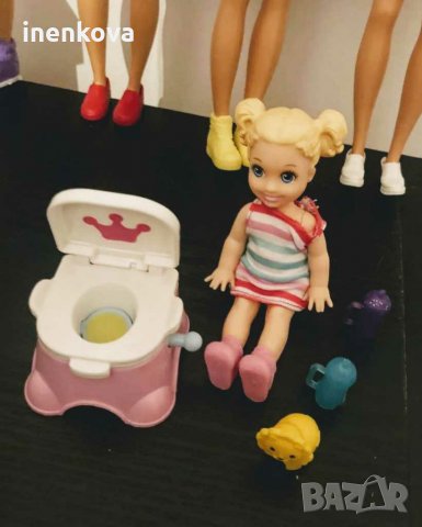 Барби Скипър кукли детегледачка комплект за баня и тоалетна кукла Barbie Skipper, снимка 9 - Кукли - 29068696