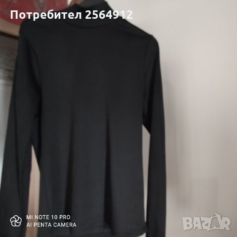 Продавам дамска черна блуза, снимка 1 - Блузи с дълъг ръкав и пуловери - 32692412
