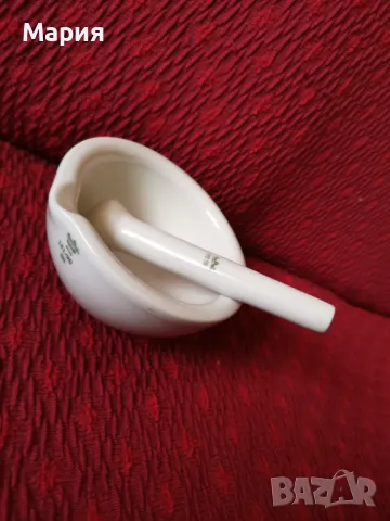  Rosenthal Technik Germany порцеланово хаванче с пестик, снимка 4 - Антикварни и старинни предмети - 48940472