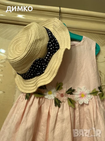 Прекрасна рокличка+ подарък капела, снимка 5 - Детски рокли и поли - 50577571