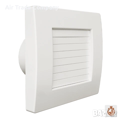 QA/ Ø100T – Битов вентилатор с автоматични жалузи и таймер