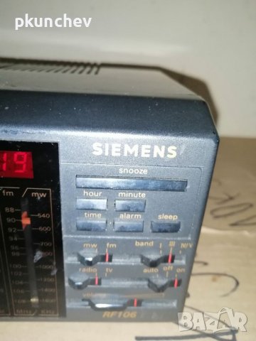 Радиочасовник с телевизор SIEMENS RF106, снимка 12 - Антикварни и старинни предмети - 38823382