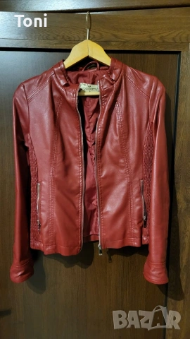 кожено яке чисто ново размер s еко кожа , снимка 5 - Якета - 53574926
