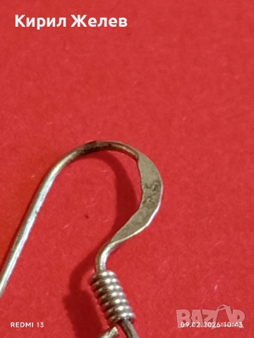 Финни сребърни обеци с двойна спирала красив аксесоар за ежедневието 53333, снимка 4 - Обеци - 53410914