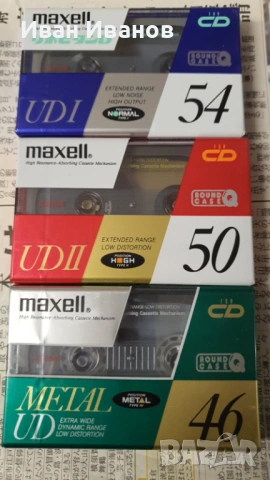 MAXELL UD metal, chrome, normal колекция японски аудиокасети. Обща цена