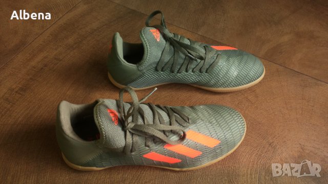 Adidas Ndoor X 19.3 IN J Soccer Shoes Размер EUR 37 1/3 / UK 4 1/2 детски за футбол в зала 187-13-S, снимка 1 - Детски маратонки - 43050615