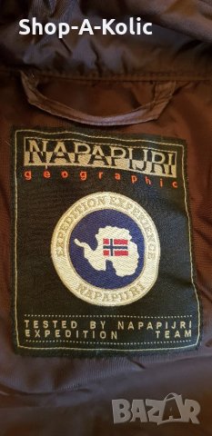 Original Vintage NAPAPIJRI GEOGRAPHIC Expedition Experience Winter Puffer Down Hooded Parka Jacket, снимка 11 - Якета - 35221588