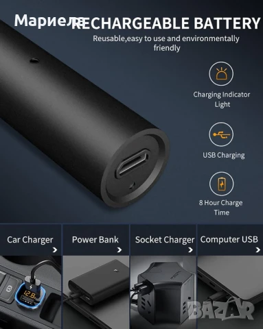 Тример за нос/уши Cleanfy XJQ-3029, Подвижна и миеща се глава, снимка 3 - Тримери - 50535253