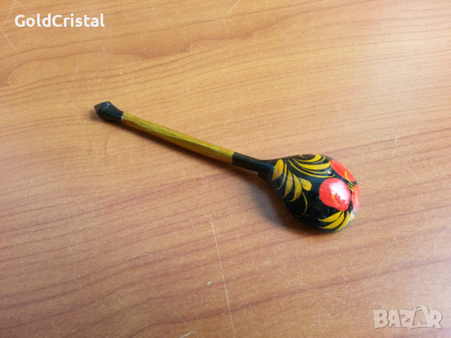 Руска дървена лъжичка , снимка 4 - Антикварни и старинни предмети - 36461942