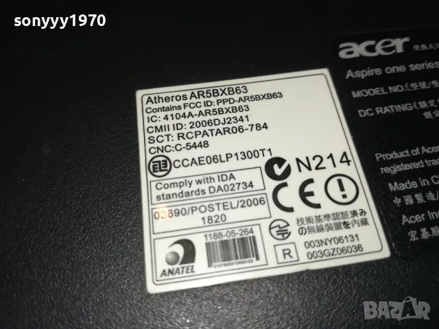 ACER ONE-ЛАПТОП 2901251702, снимка 8 - Лаптопи за дома - 48881470