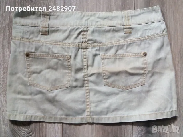 Дамска дънкова пола, снимка 3 - Поли - 48639590