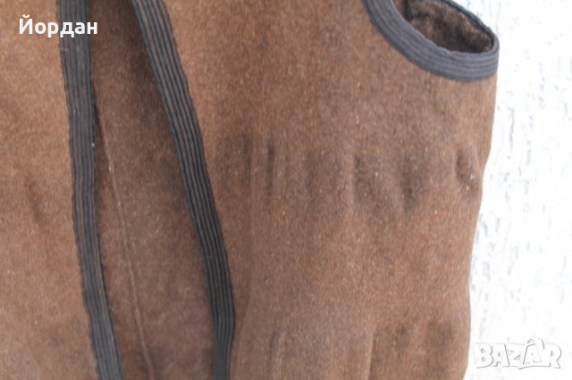 Вълнено елече от кафяв шаек с гайтани , снимка 3 - Антикварни и старинни предмети - 37039961