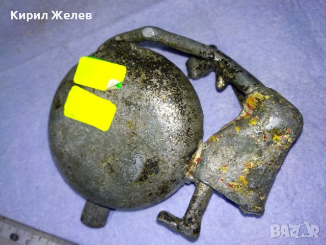 Стар АФРИКАНСКИ МЕТАЛЕН ФИГУРАЛЕН ПЕПЕЛНИК Рядка РЪЧНА ХУДОЖЕСТВЕНА ИЗРАБОТКА За КОЛЕКЦИЯ 42669, снимка 17 - Колекции - 43891616