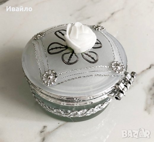 Стъклена кутия за бижута, снимка 5 - Други - 33209838
