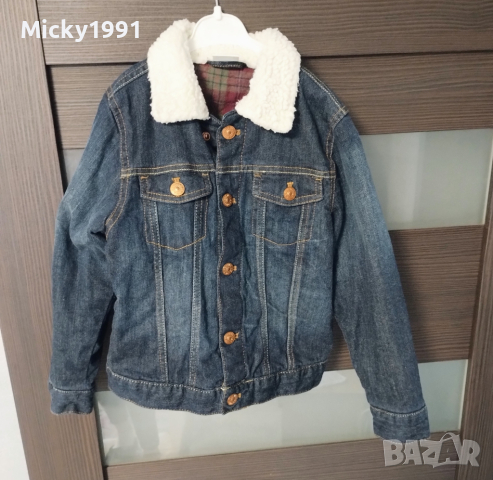 H&M дънково яке с подплата , снимка 2 - Детски якета и елеци - 44854128