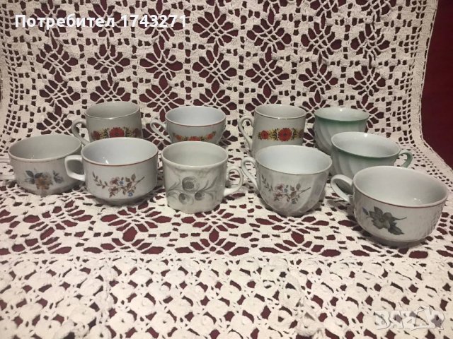 Порцеланови чаши за чай дълго кафе, снимка 1 - Чаши - 39617523