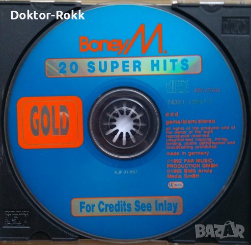 Boney M. - Gold - Greatest Hits (CD) 1992, снимка 3 - CD дискове - 40762842