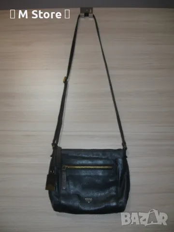 Fossil мини дамска чанта естествена кожа през рамо